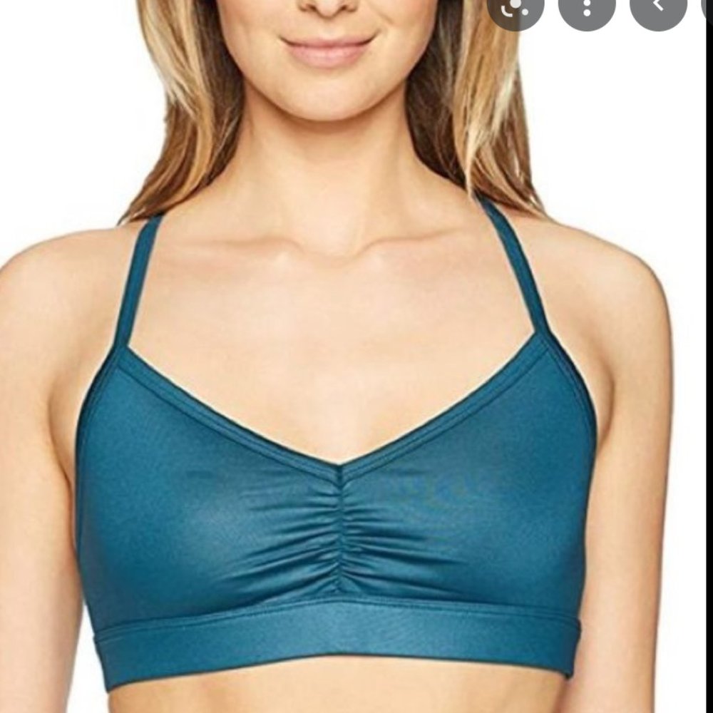 Alo Green/Blue Strappy Sports Bra
